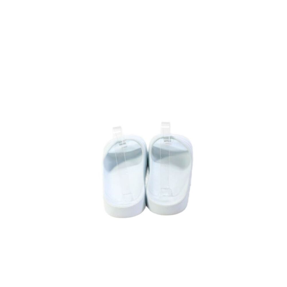 Adidas Womens Striped Slip On Casual Slides Light Blue Size 9 - Picture 3 of 5